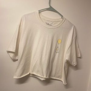 Cream Winnie the Pooh Crop Top